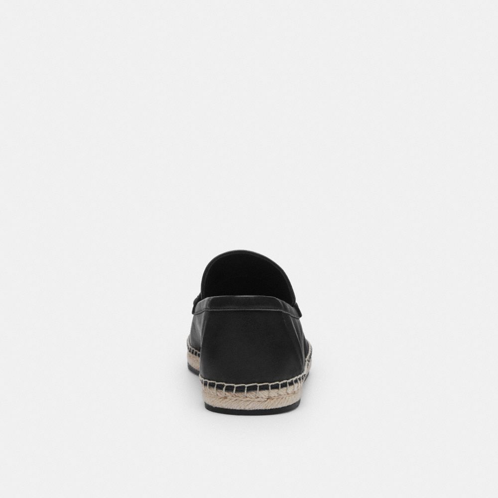 Coach Loafer Espadrille Black
