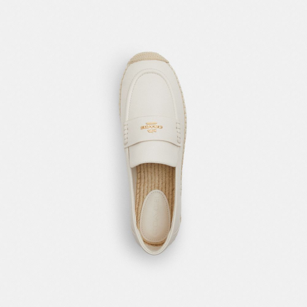 Coach Loafer Espadrille Chalk