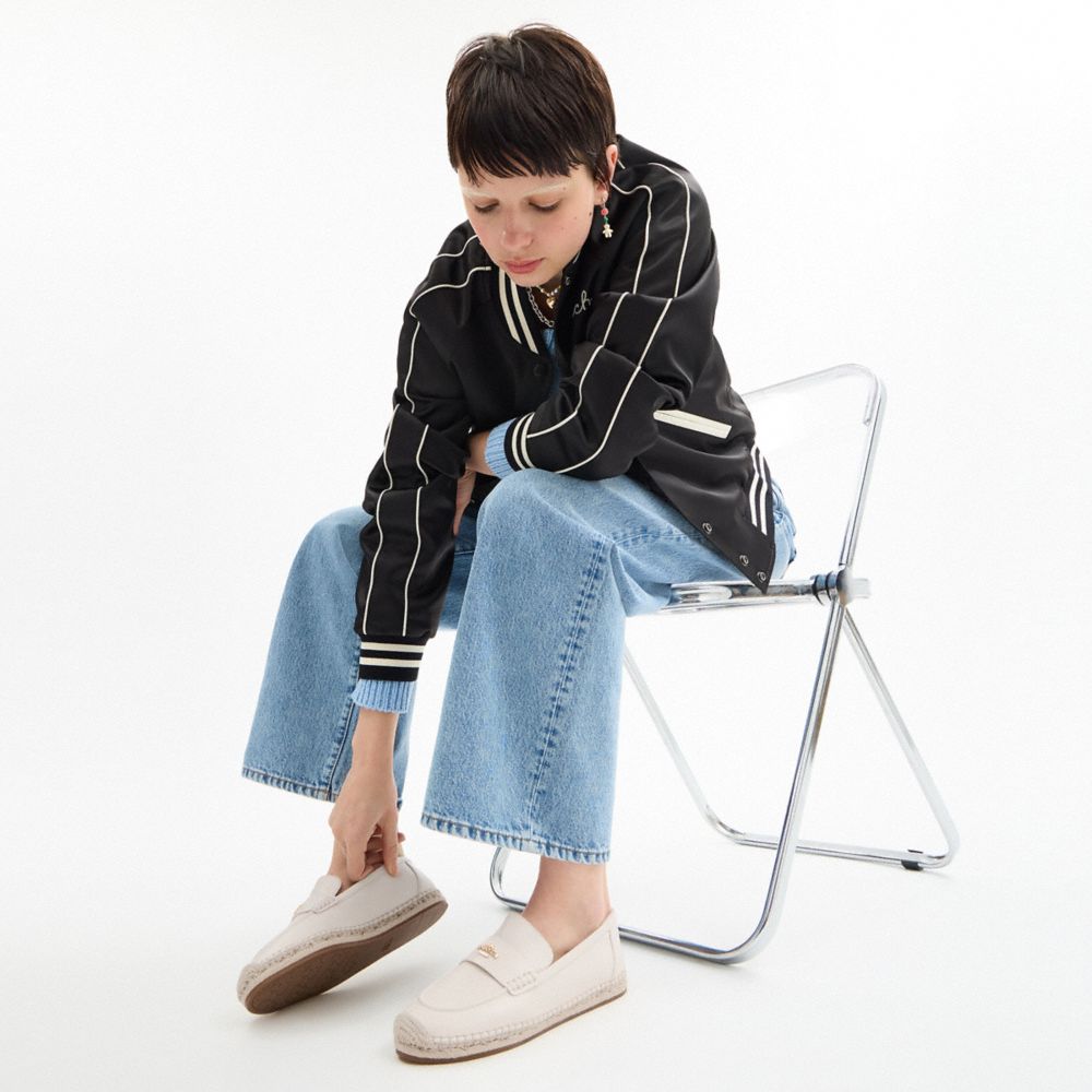 Coach Loafer Espadrille Chalk