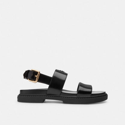 Coach Two Band Sandal Black