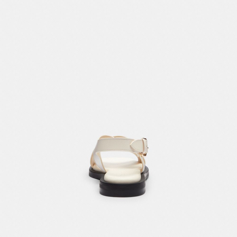 Coach Link Criss Cross Sandal Chalk