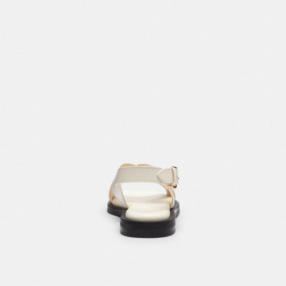 Coach Link Criss Cross Sandal Chalk