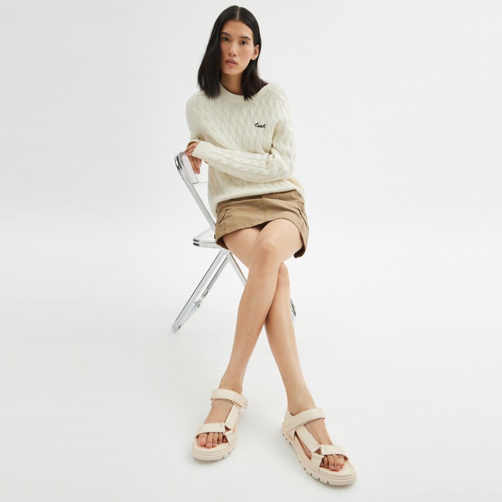 Coach Sport Sandal Chalk