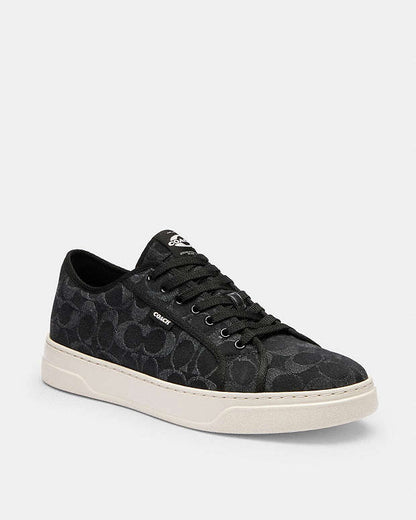 Sneaker In Signature Denim Black Black