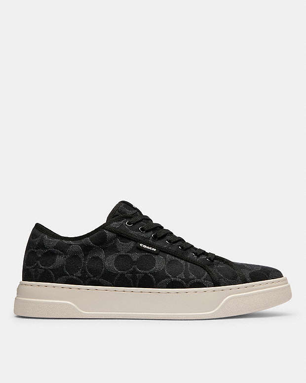 Sneaker In Signature Denim Black Black