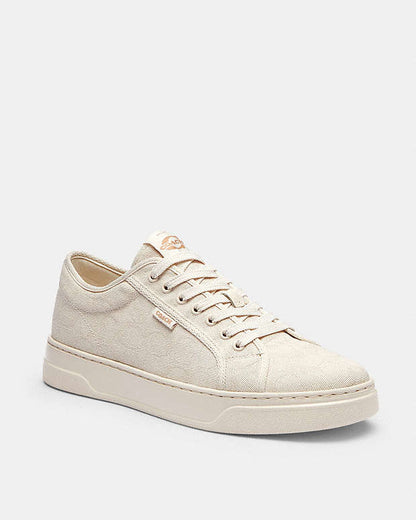 Sneaker In Signature Jacquard Canvas-Chalk Canvas-Chalk