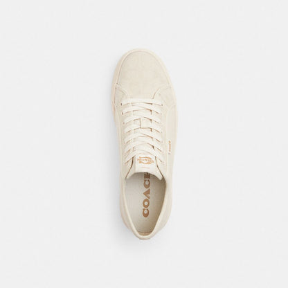 Men's Coach Canvas Sneaker In Signature Jacquard Chalk