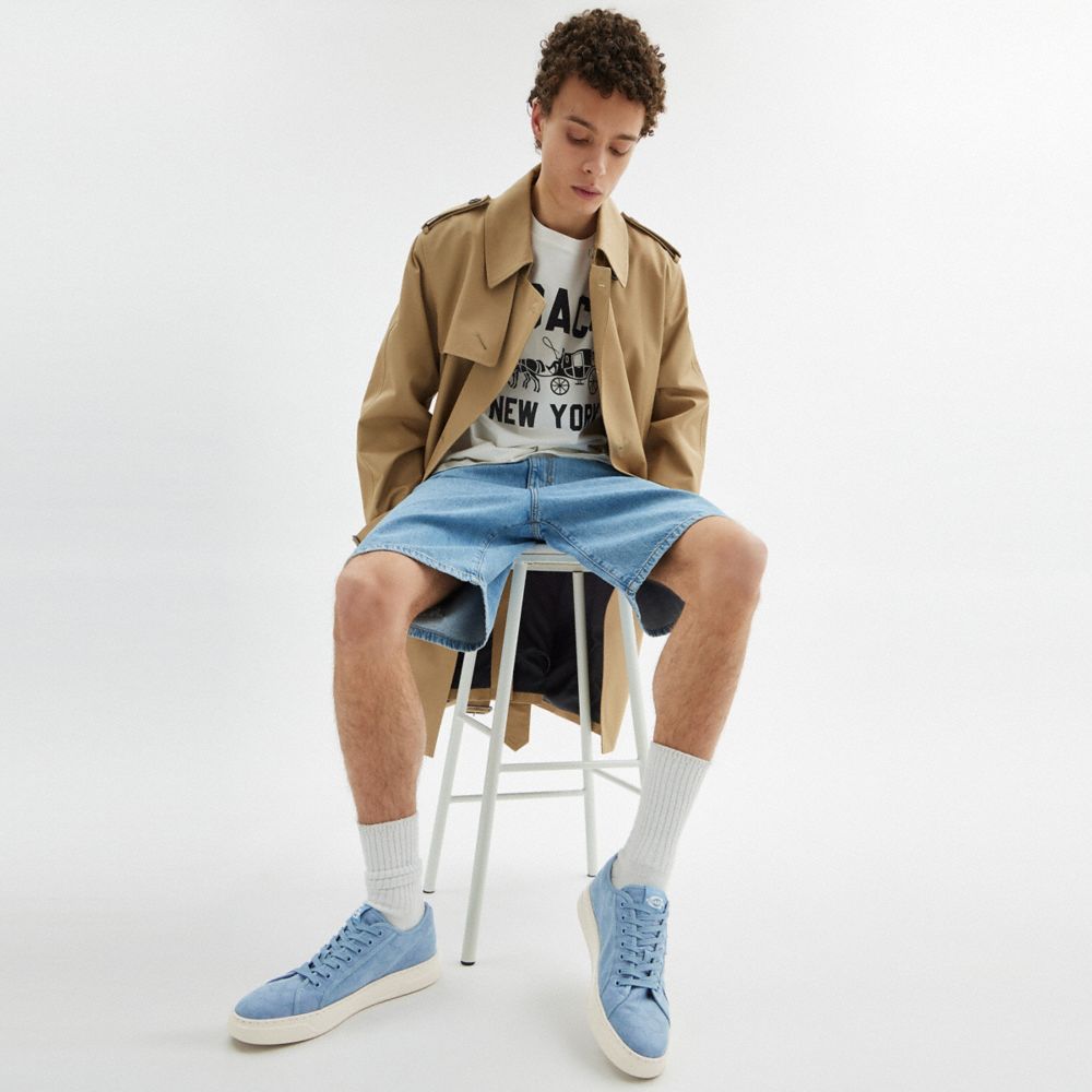 Coach Sneaker In Signature Jacquard Bluebell