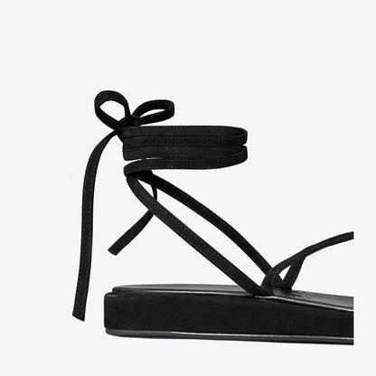 Tory Burch Capri Ankle Wrap Sandal BLACK