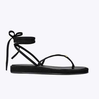 Tory Burch Capri Ankle Wrap Sandal BLACK
