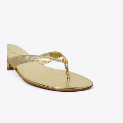 Tory Burch Capri Low-Heel Sandal GOLD