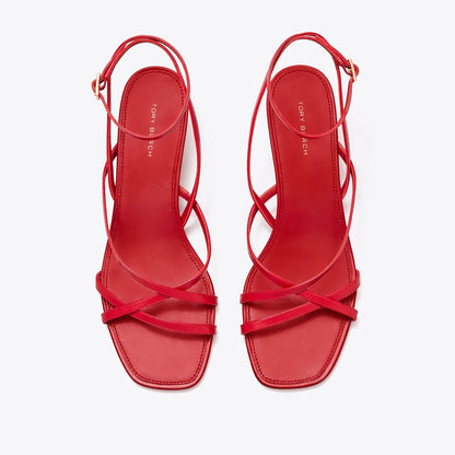 Tory Burch Capri Low Heel Sandal TORY RED