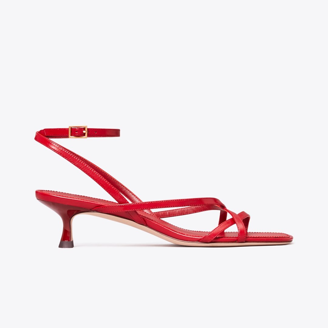 Tory Burch Capri Low Heel Sandal TORY RED