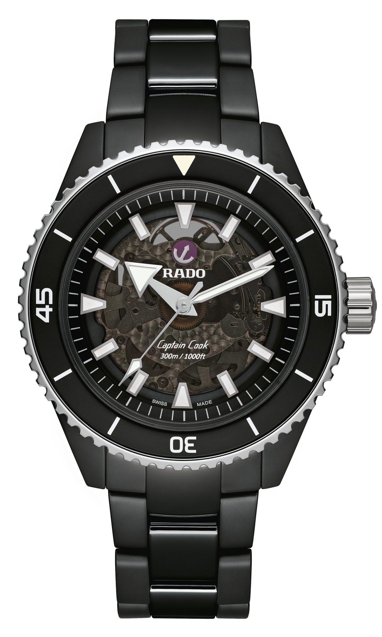 Seiko Rado Captain Cook High-Tech Ceramic Black r32127152