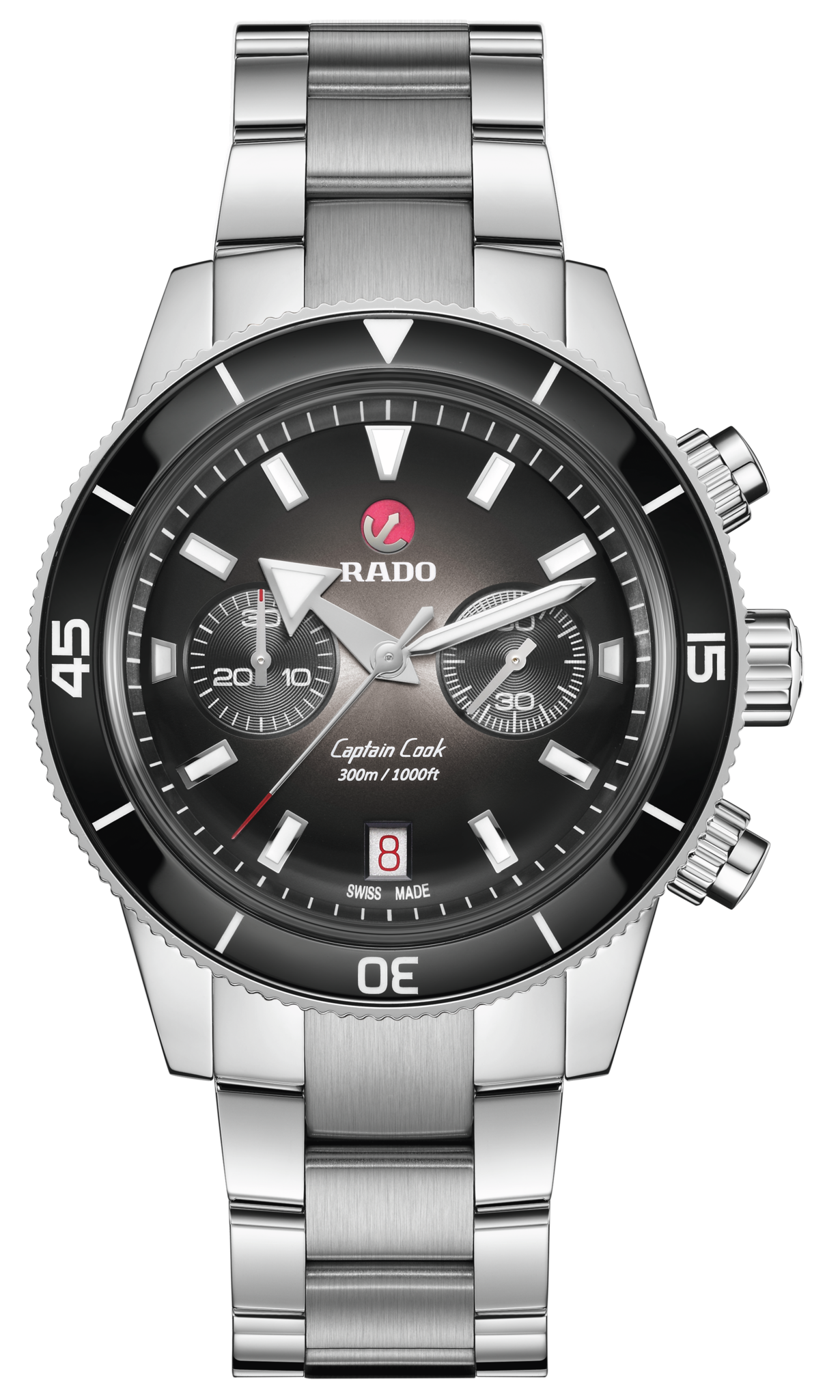Seiko Rado Captain Cook Automatic Chronograph Black r32145158