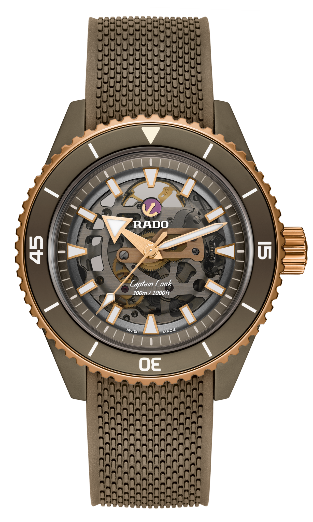 Seiko Rado Captain Cook High-Tech Ceramic Skeleton Grey r32150168