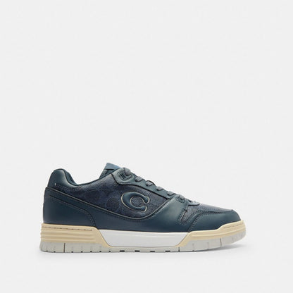 Men's Coach Soho Sneaker With Signature Canvas Denim Denim
