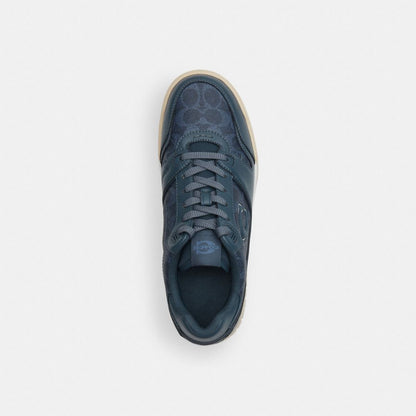 Coach Soho Sneaker With Signature Canvas Denim Denim