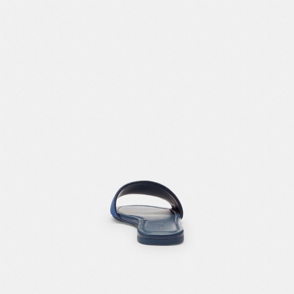 Coach Slide Sandal Denim