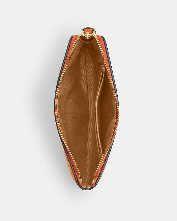 Corner Zip Wristlet In Signature Canvas Signature Canvas-Im-Bright Canyon Signature Canvas-Im-Bright Canyon