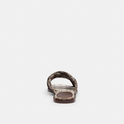 Coach Link Criss Cross Slide In Signature Jacquard Oak
