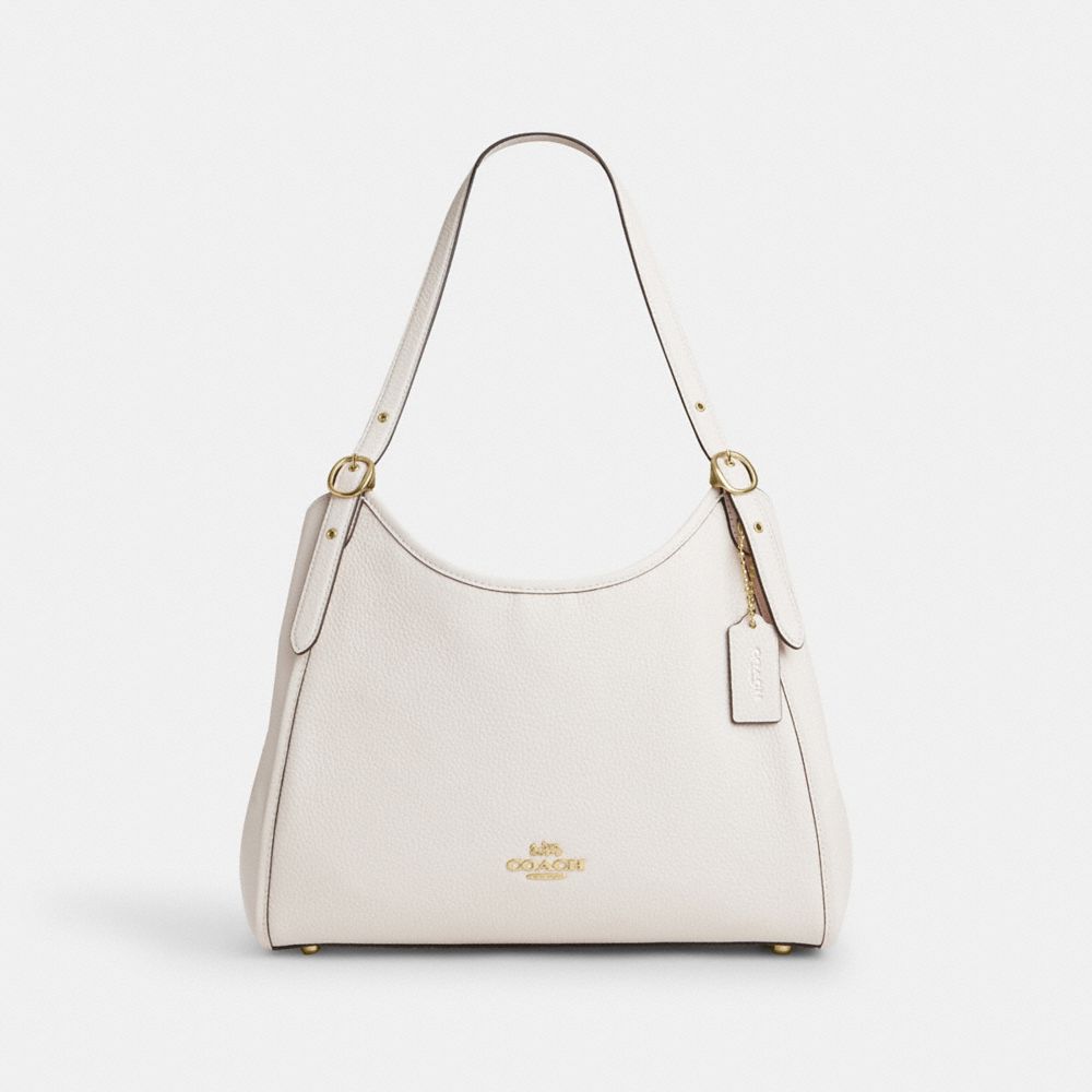 Coach Erin Shoulder Bag Gold Chalk