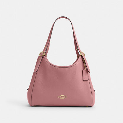 Coach Erin Shoulder Bag Gold Peony