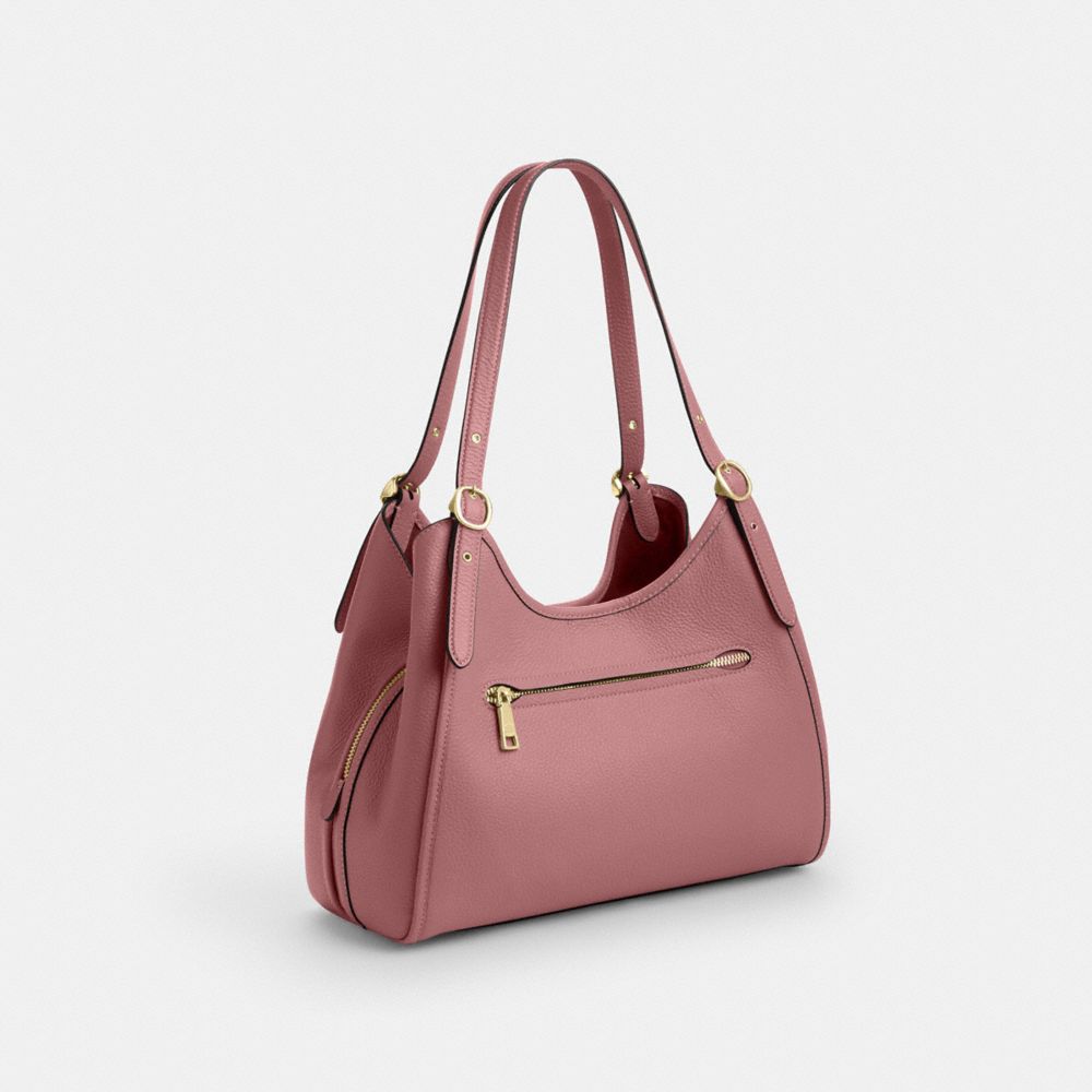 Coach Erin Shoulder Bag Gold Peony