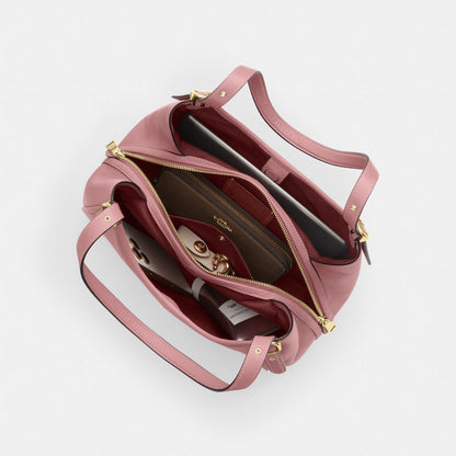 Coach Erin Shoulder Bag Gold Peony