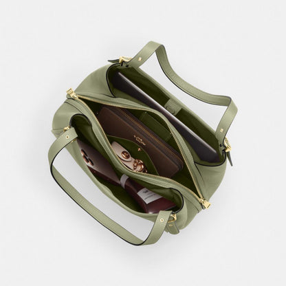 Coach Erin Shoulder Bag Gold Pistachio