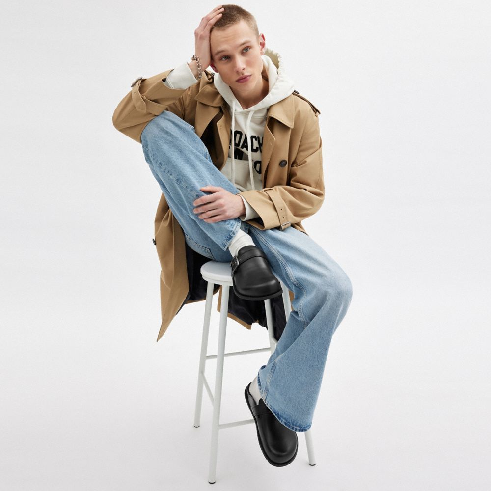 Coach Buckle Clog Black