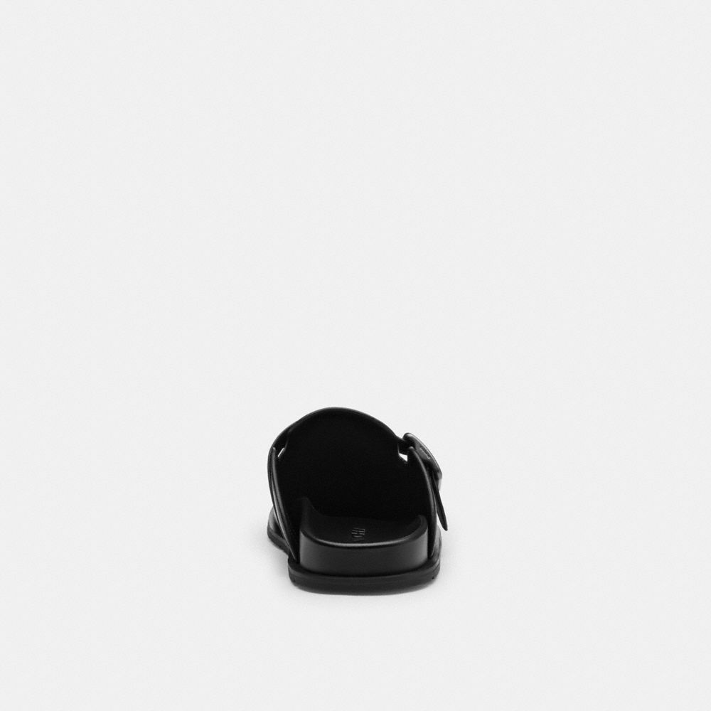 Coach Buckle Clog Black