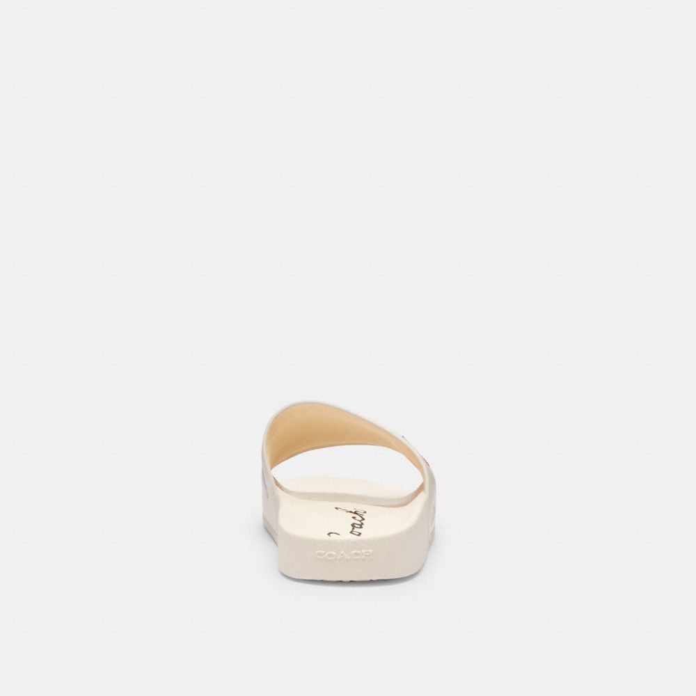 Coach Pool Slide With Sketch Print Chalk Multi