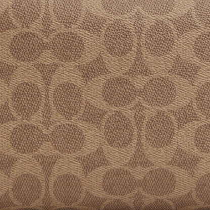 Coach Large Travel Kit In Signature Canvas Gunmetal Tan Black