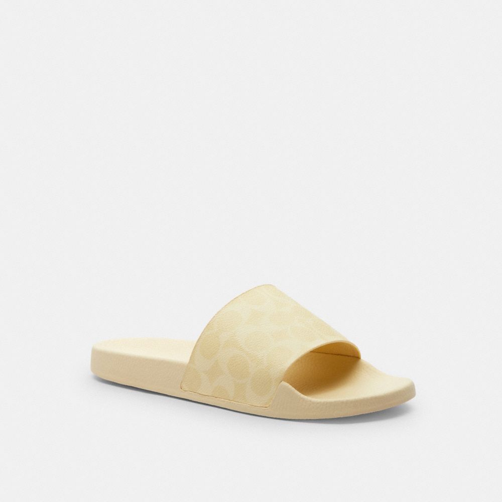 Coach Udele Sport Slide In Signature Canvas Hay