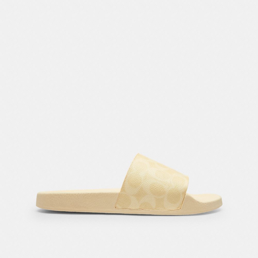 Coach Udele Sport Slide In Signature Canvas Hay