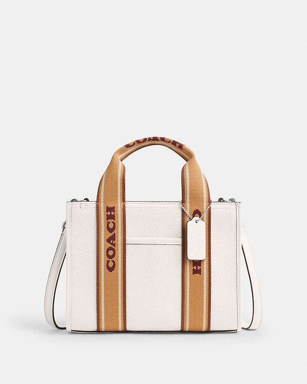 Smith Tote Bag 24 Pebbled Leather-Silver-Chalk Multi Pebbled Leather-Silver-Chalk Multi