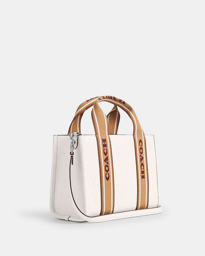 Smith Tote Bag 24 Pebbled Leather-Silver-Chalk Multi Pebbled Leather-Silver-Chalk Multi