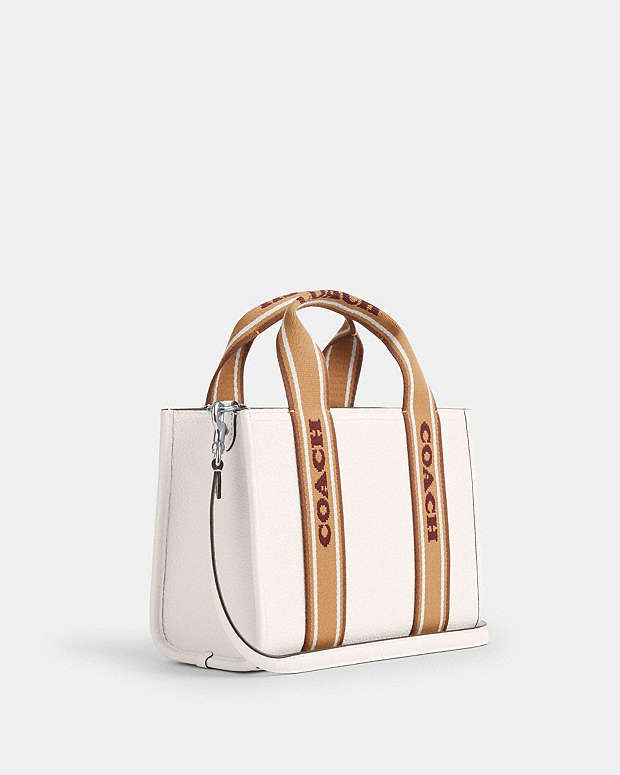 Smith Tote Bag 24 Pebbled Leather-Silver-Chalk Multi Pebbled Leather-Silver-Chalk Multi