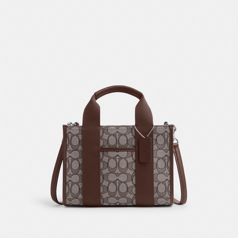 Smith Tote Bag 24 In Signature Jacquard Signature Jacquard-Silver-Oak-Maple Signature Jacquard-Silver-Oak-Maple