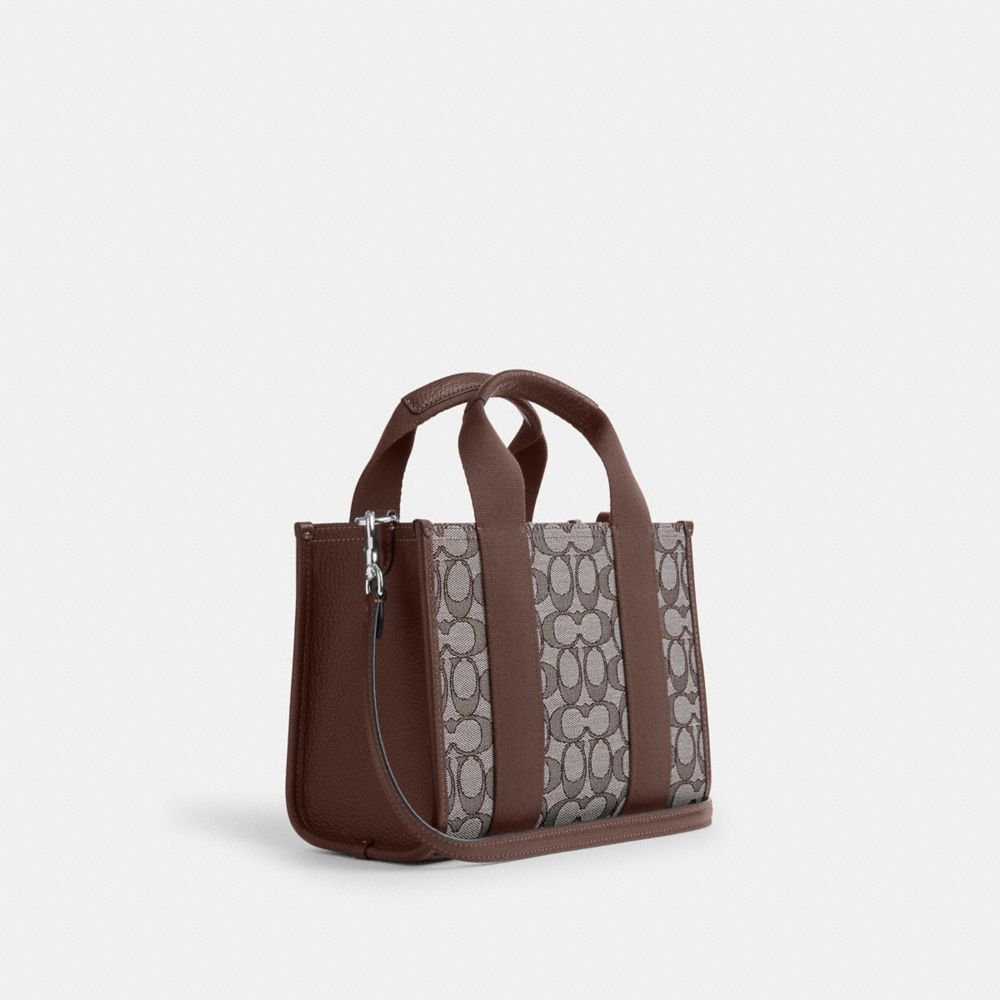 Smith Tote Bag 24 In Signature Jacquard Signature Jacquard-Silver-Oak-Maple Signature Jacquard-Silver-Oak-Maple