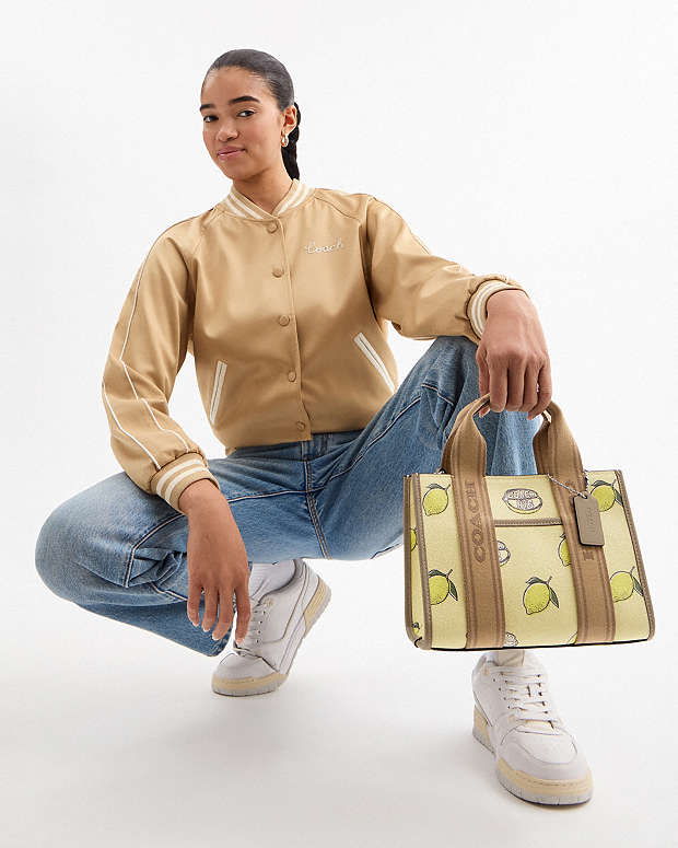 Coach Smith Tote Bag 24 With Lemon Print Sv-Garden Glade