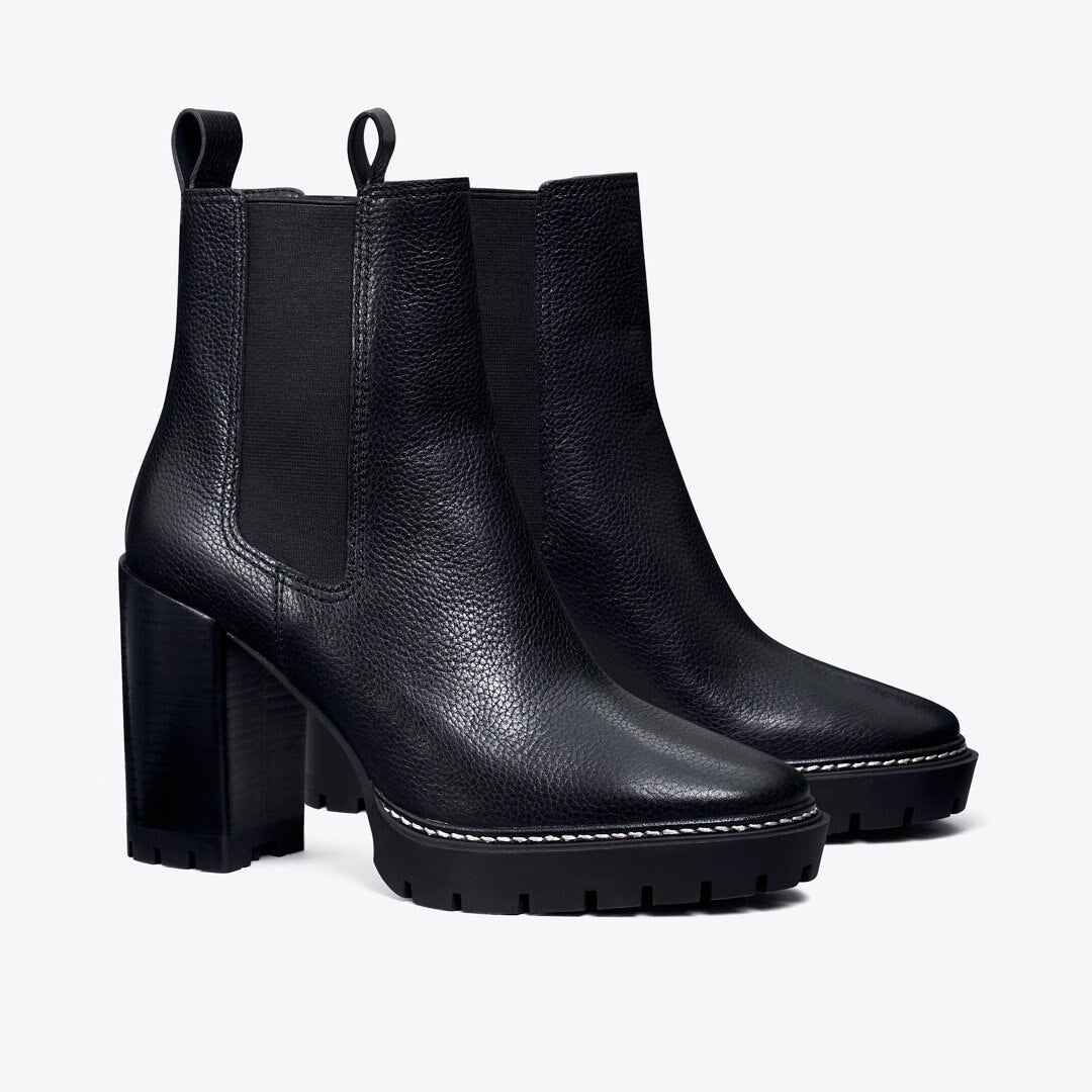 Tory Burch Carson Lug Sole Ankle Boot PERFECT BLACK / PERFECT BLACK