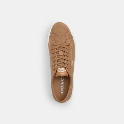 Women's Coach Canvas Sneaker Taupe