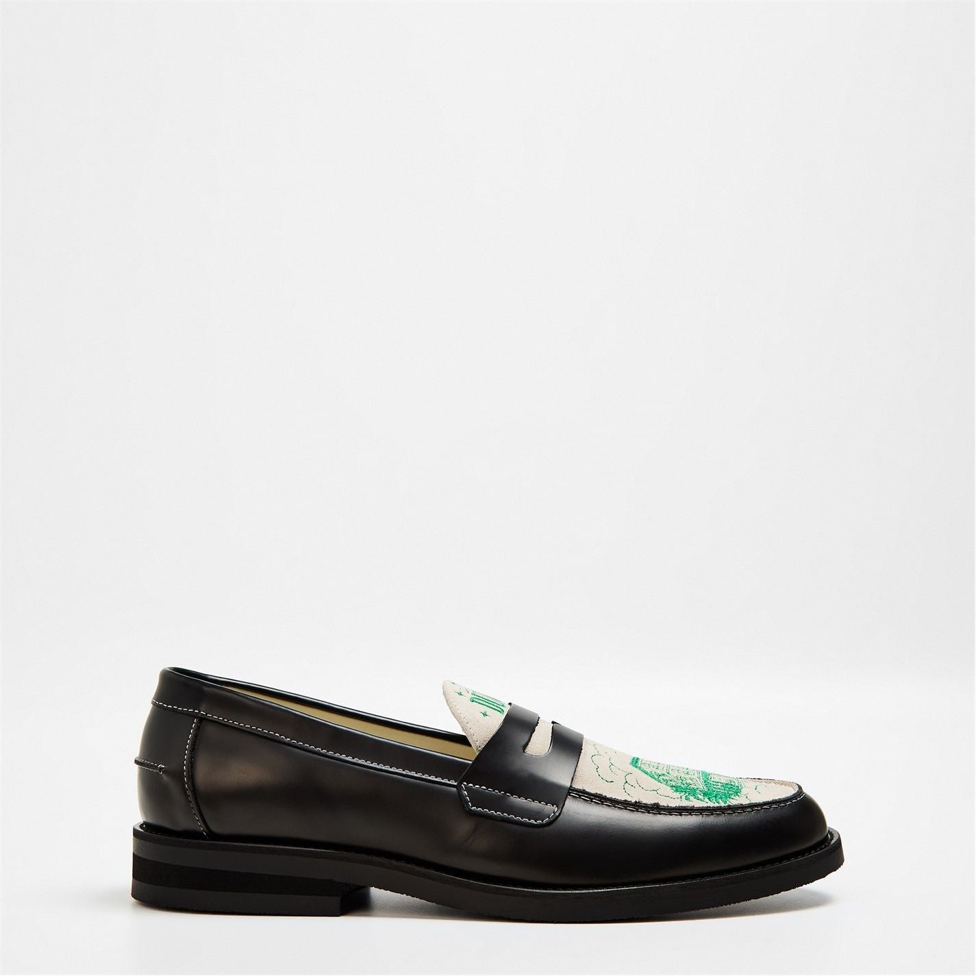  Casa Duke Penny Loafers Black