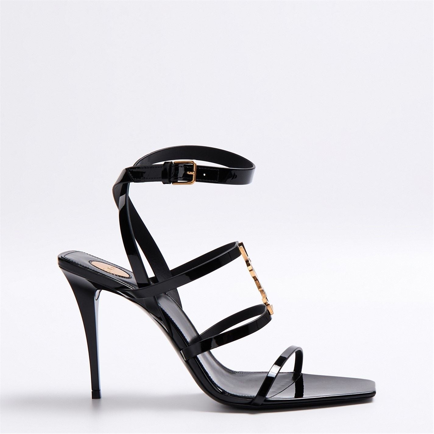 Cassandra Heeled Sandals Black