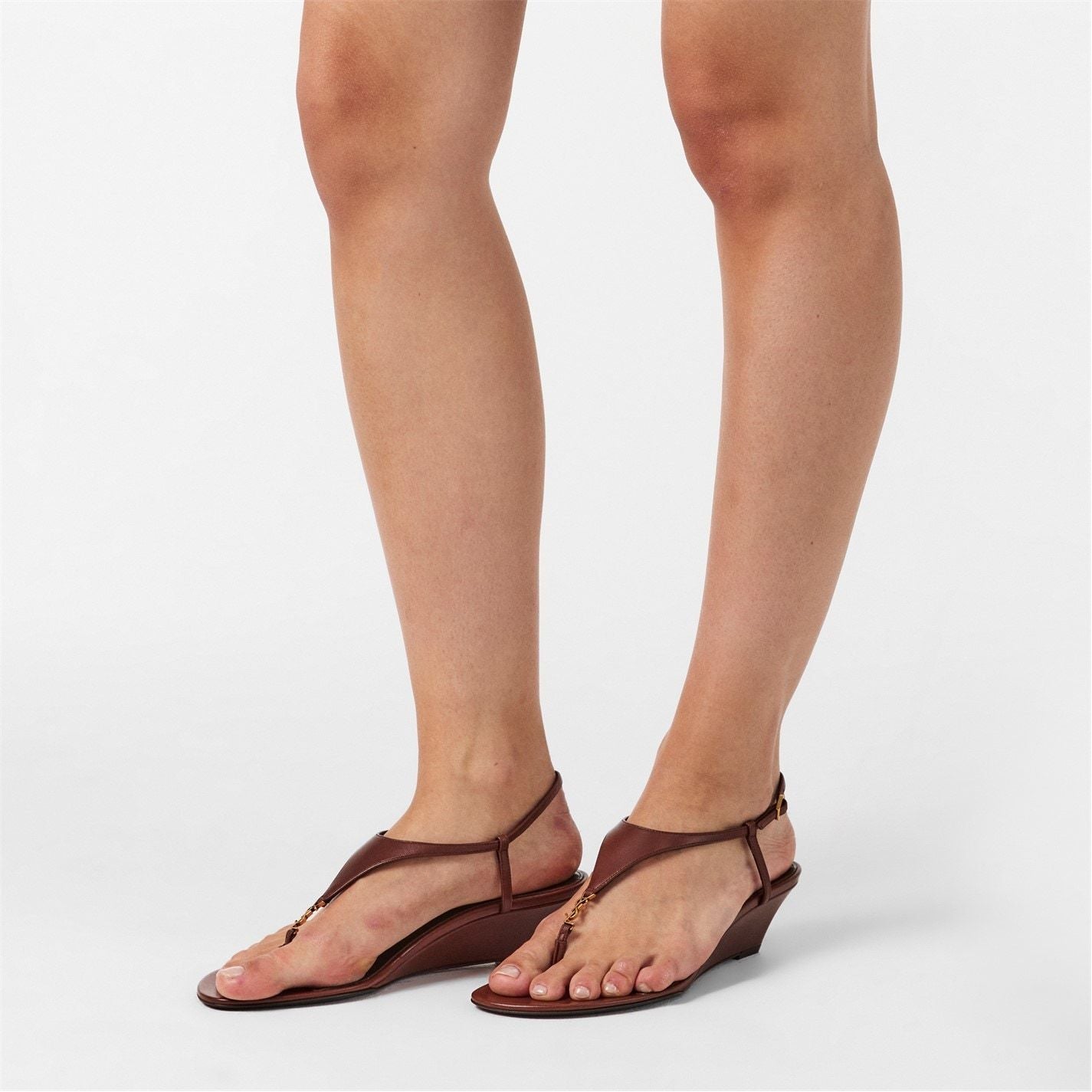  Cassandra Wedge Sandals Aesthetic Brown