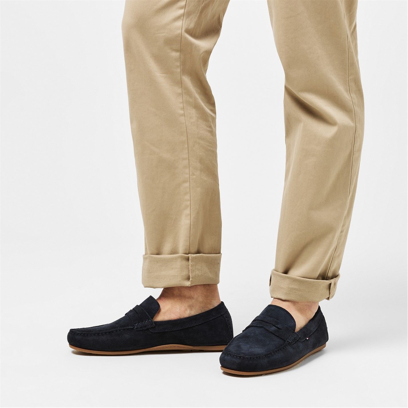  CASUAL HILFIGER SUEDE DRIVER Navy