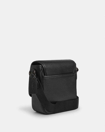 Lucas Crossbody Bag Pebbled Leather-Black Copper-Black Pebbled Leather-Black Copper-Black