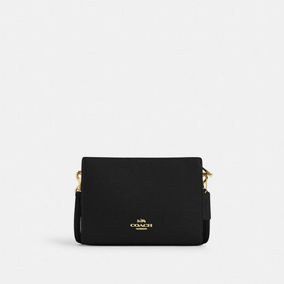Coach Slim Crossbody Bag Gold Black